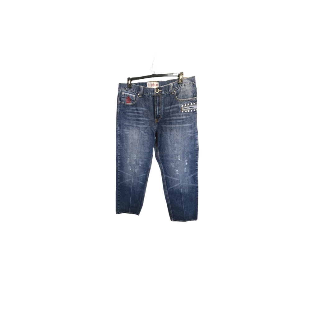 Nostic Medium Wash Men's Wide Leg Relaxed Fit Denim Jeans Sz 40/30